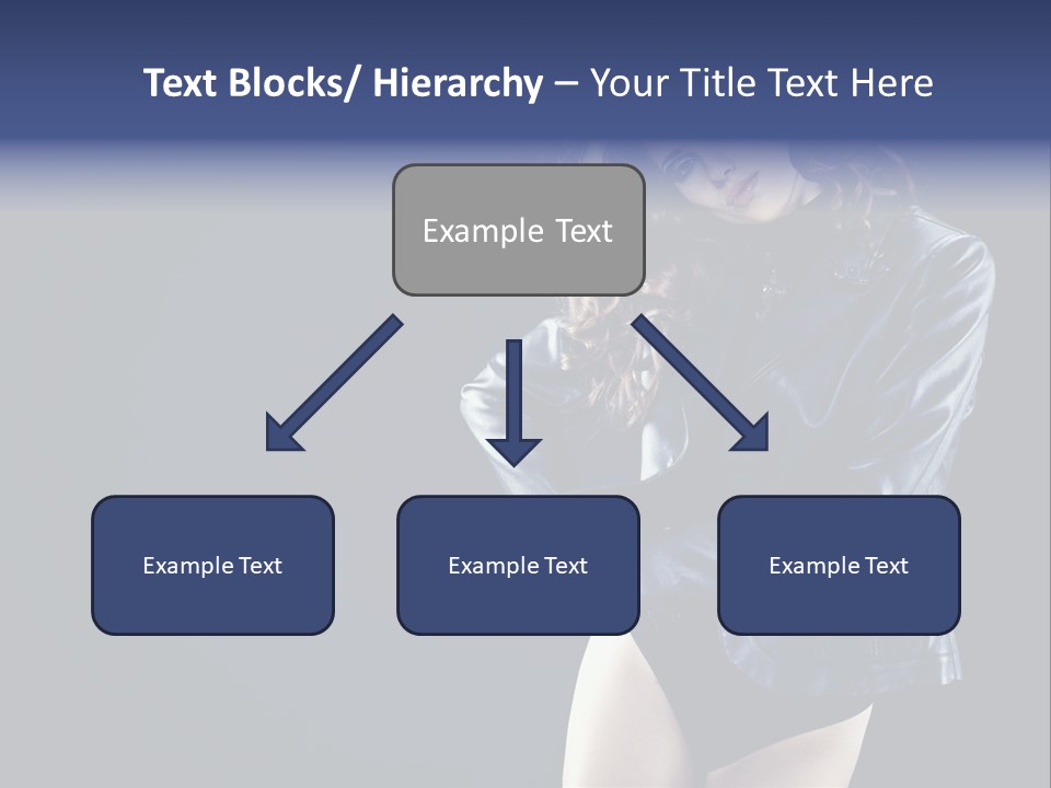 Model Alluring Charm PowerPoint Template