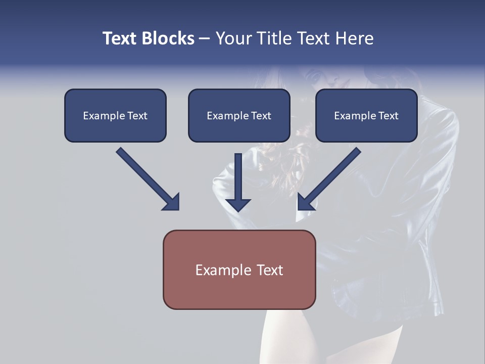 Model Alluring Charm PowerPoint Template