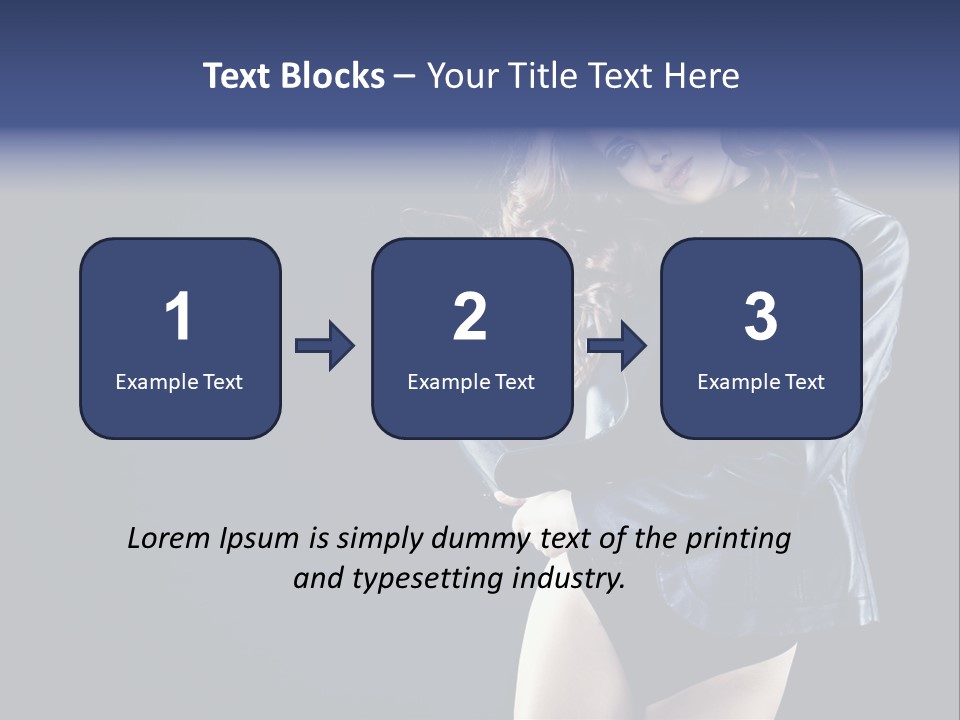 Model Alluring Charm PowerPoint Template