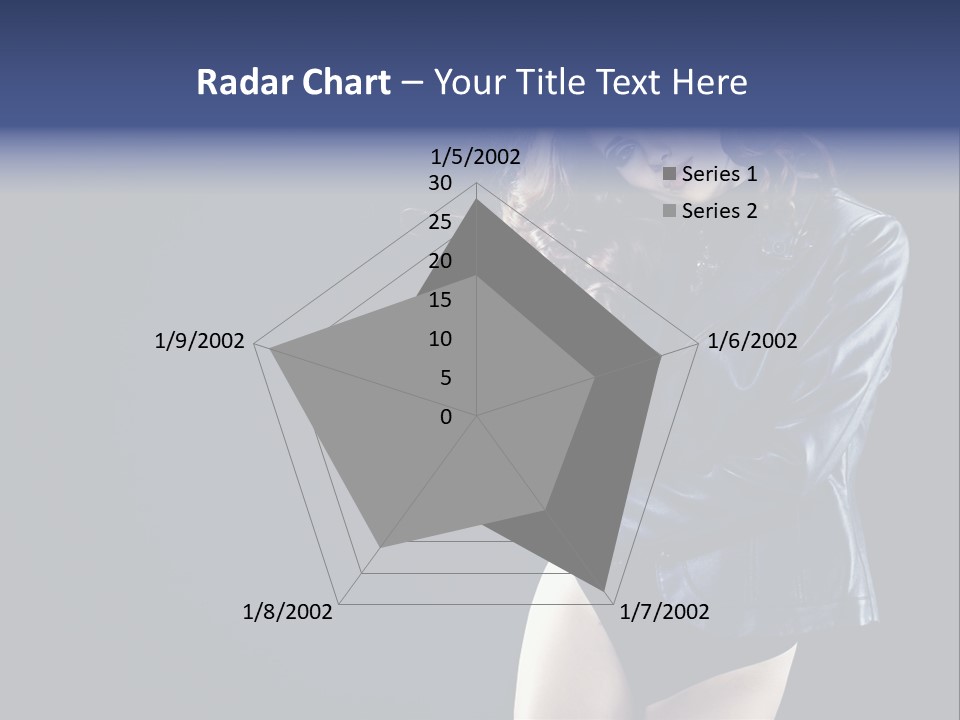 Model Alluring Charm PowerPoint Template