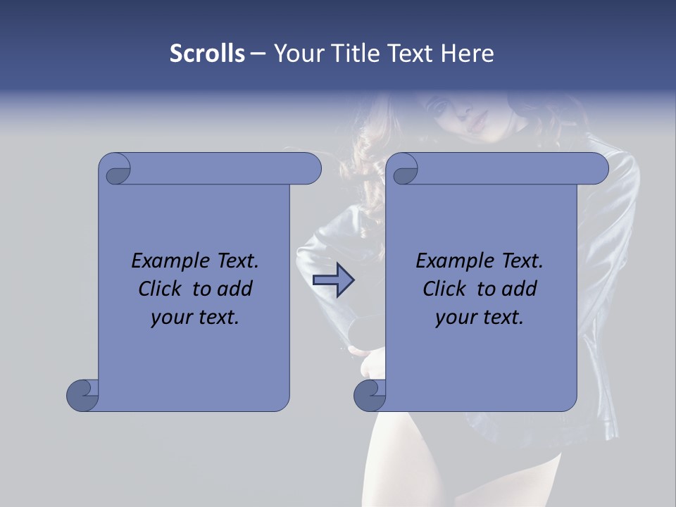 Model Alluring Charm PowerPoint Template
