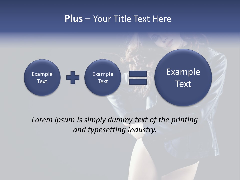 Model Alluring Charm PowerPoint Template