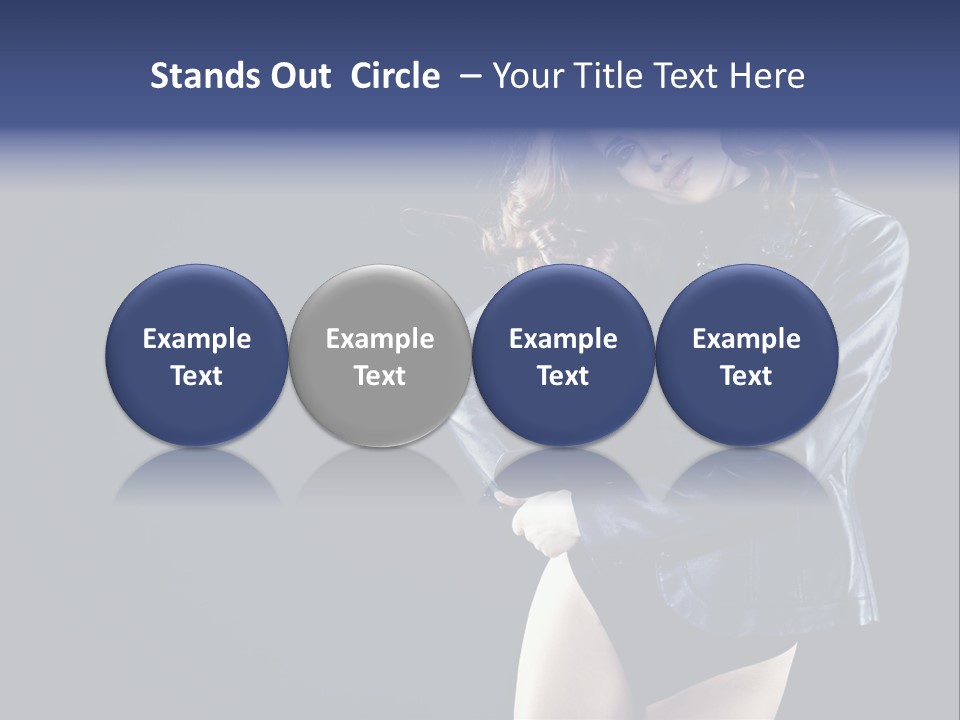 Model Alluring Charm PowerPoint Template