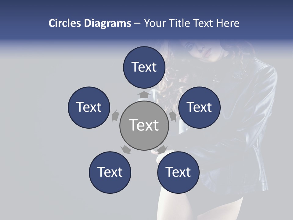 Model Alluring Charm PowerPoint Template