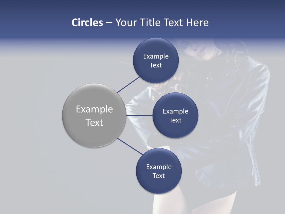 Model Alluring Charm PowerPoint Template