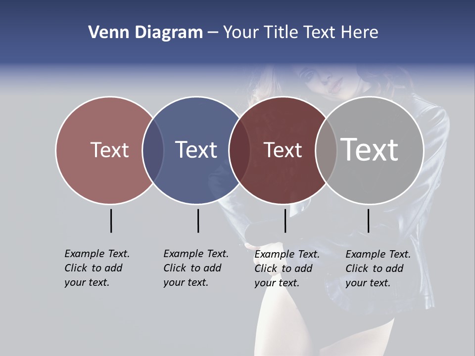 Model Alluring Charm PowerPoint Template