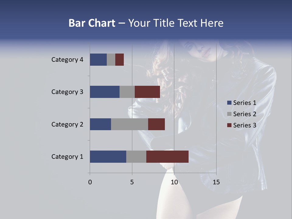 Model Alluring Charm PowerPoint Template