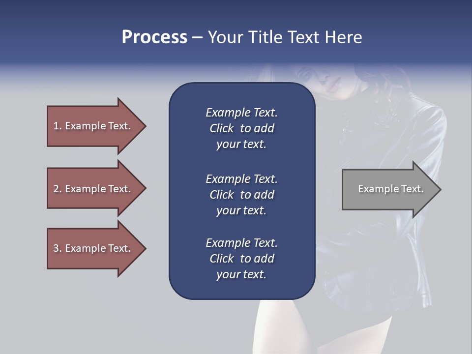 Model Alluring Charm PowerPoint Template
