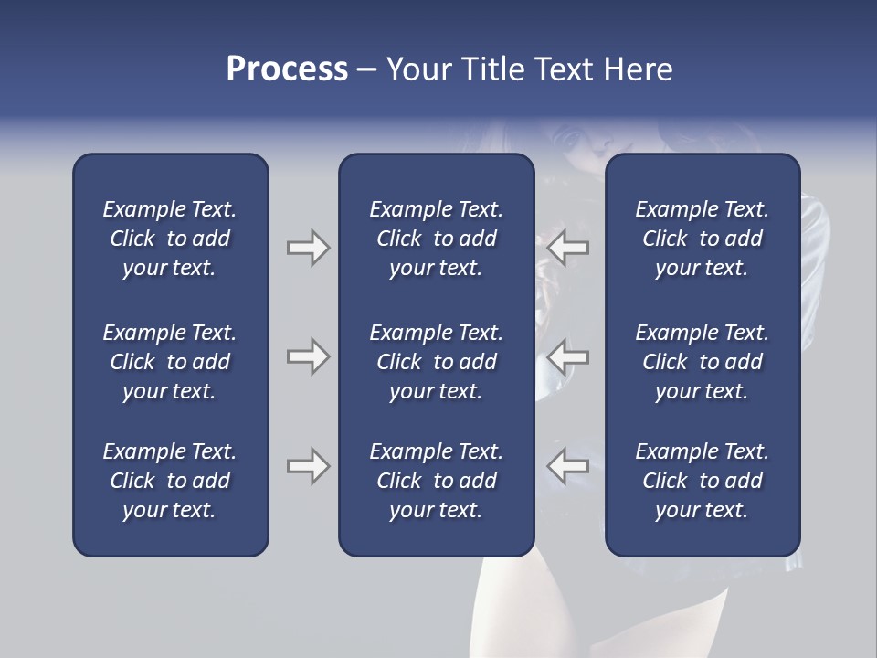 Model Alluring Charm PowerPoint Template