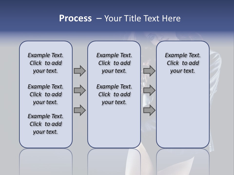 Model Alluring Charm PowerPoint Template
