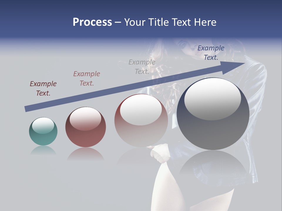 Model Alluring Charm PowerPoint Template