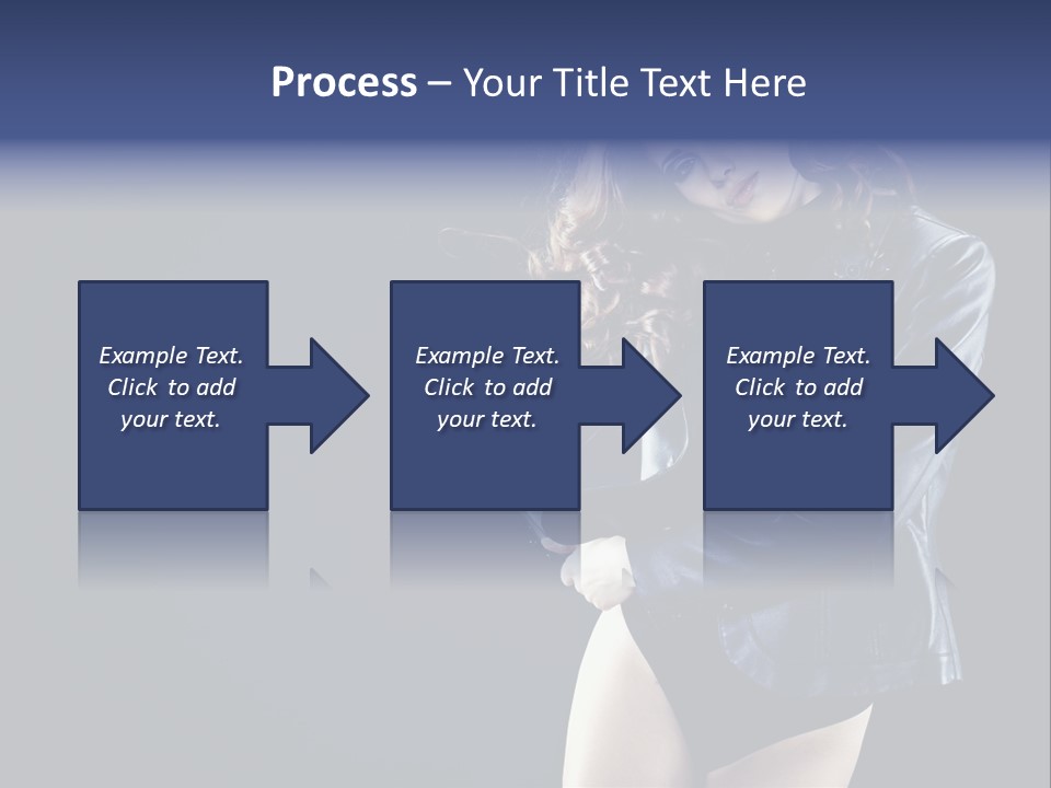 Model Alluring Charm PowerPoint Template