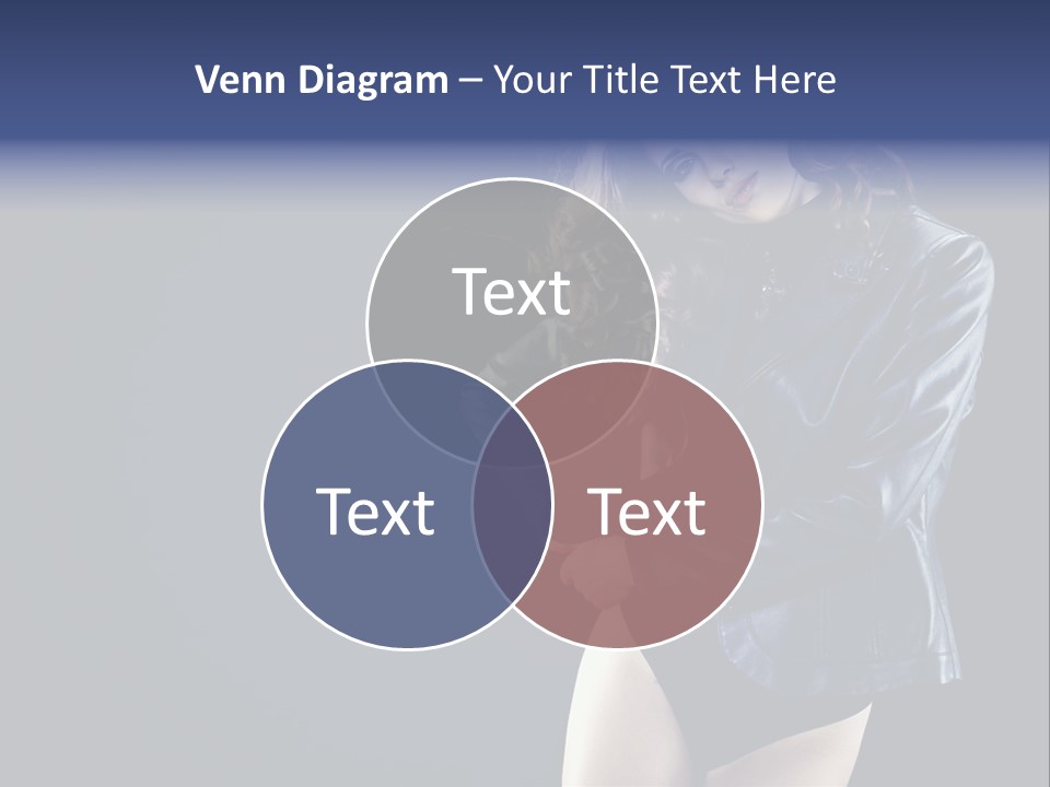 Model Alluring Charm PowerPoint Template