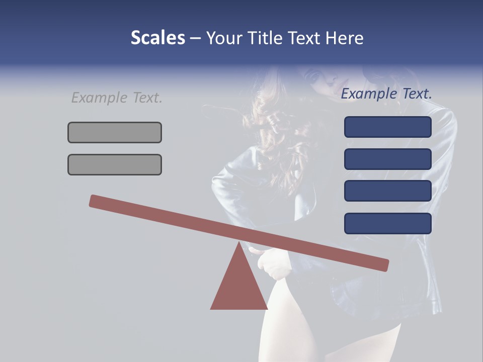 Model Alluring Charm PowerPoint Template