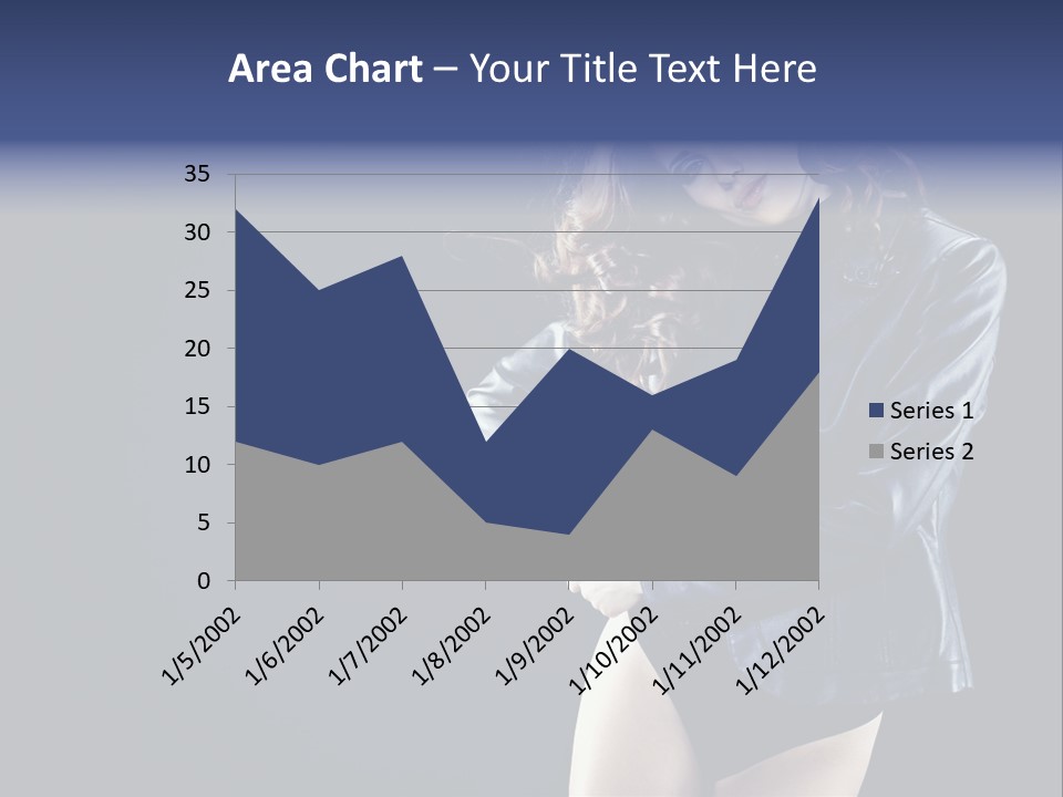 Model Alluring Charm PowerPoint Template