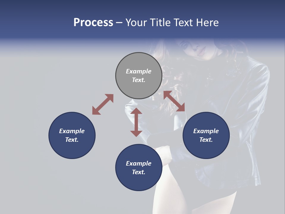 Model Alluring Charm PowerPoint Template
