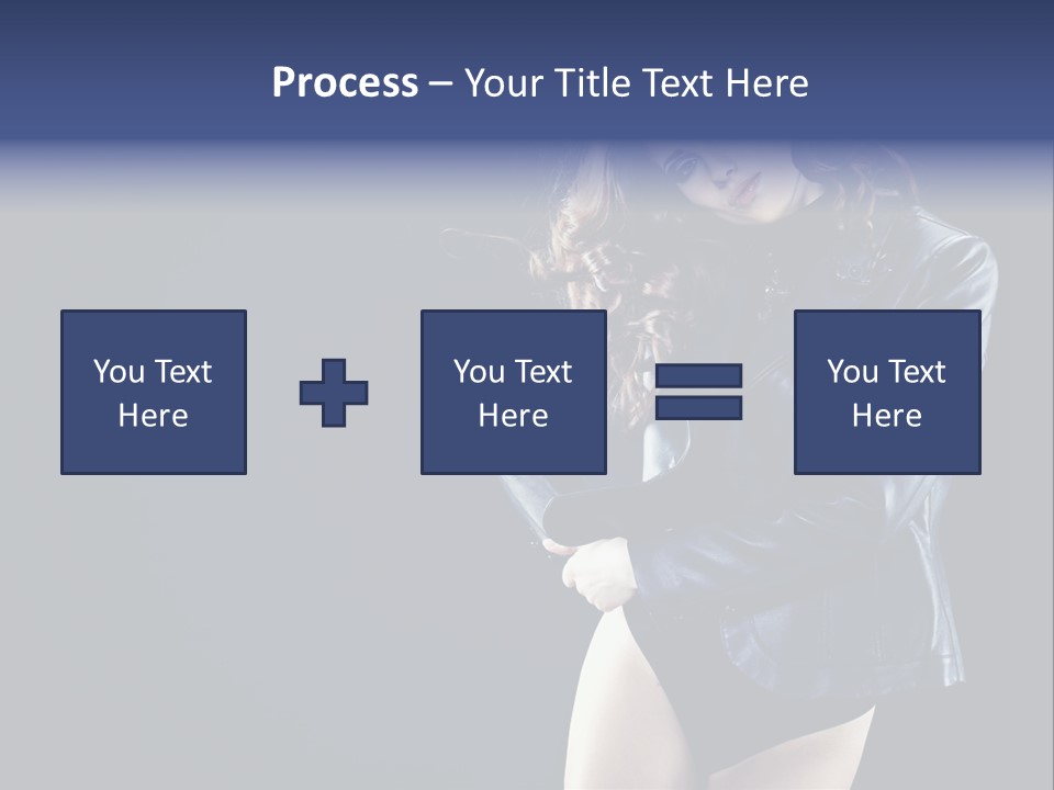 Model Alluring Charm PowerPoint Template