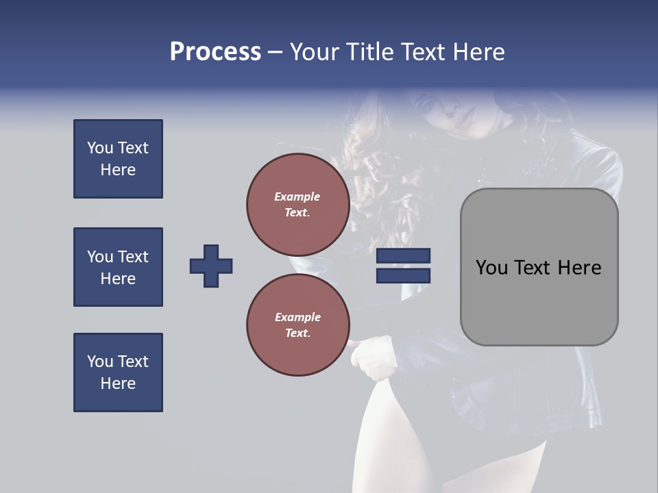 Model Alluring Charm PowerPoint Template