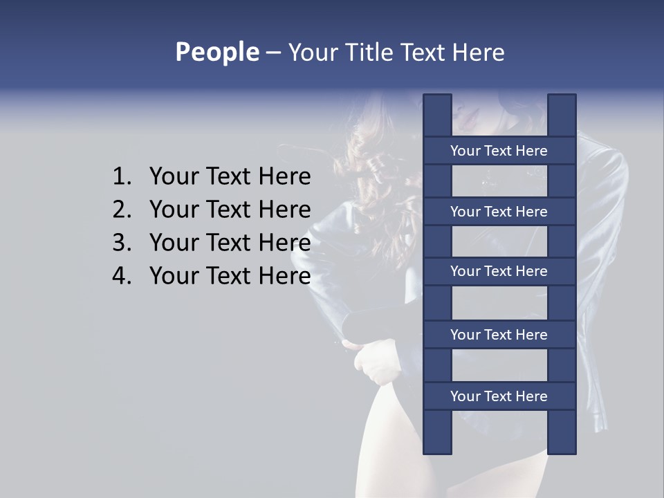 Model Alluring Charm PowerPoint Template