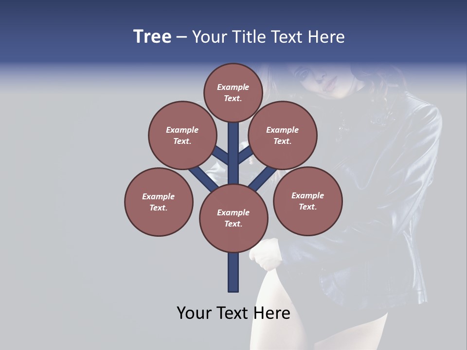 Model Alluring Charm PowerPoint Template