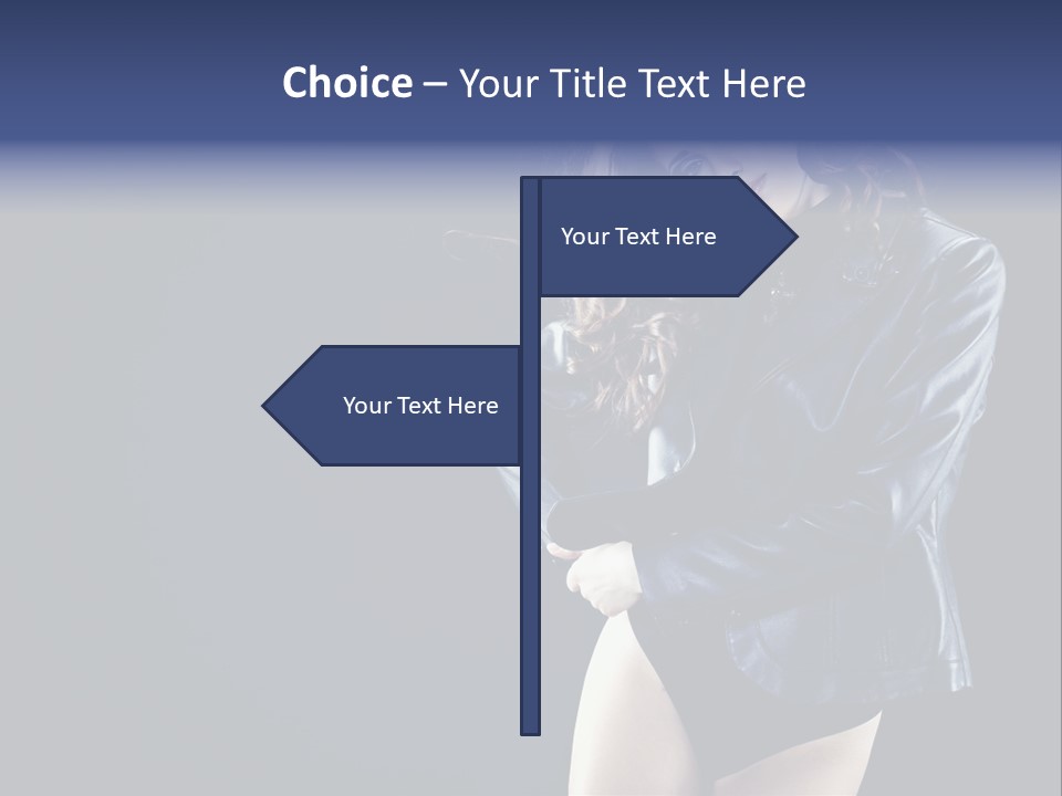 Model Alluring Charm PowerPoint Template
