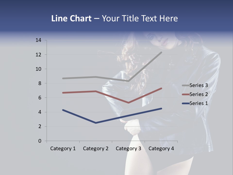 Model Alluring Charm PowerPoint Template