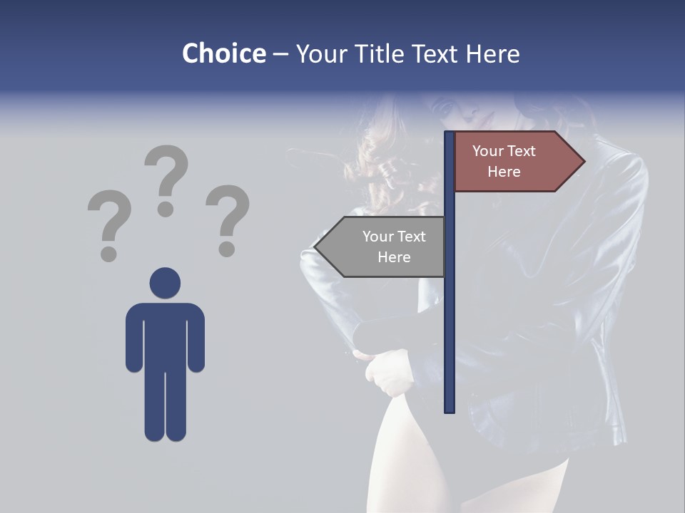 Model Alluring Charm PowerPoint Template