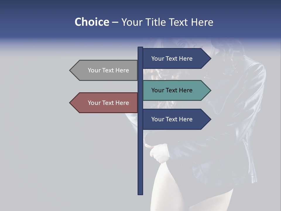 Model Alluring Charm PowerPoint Template