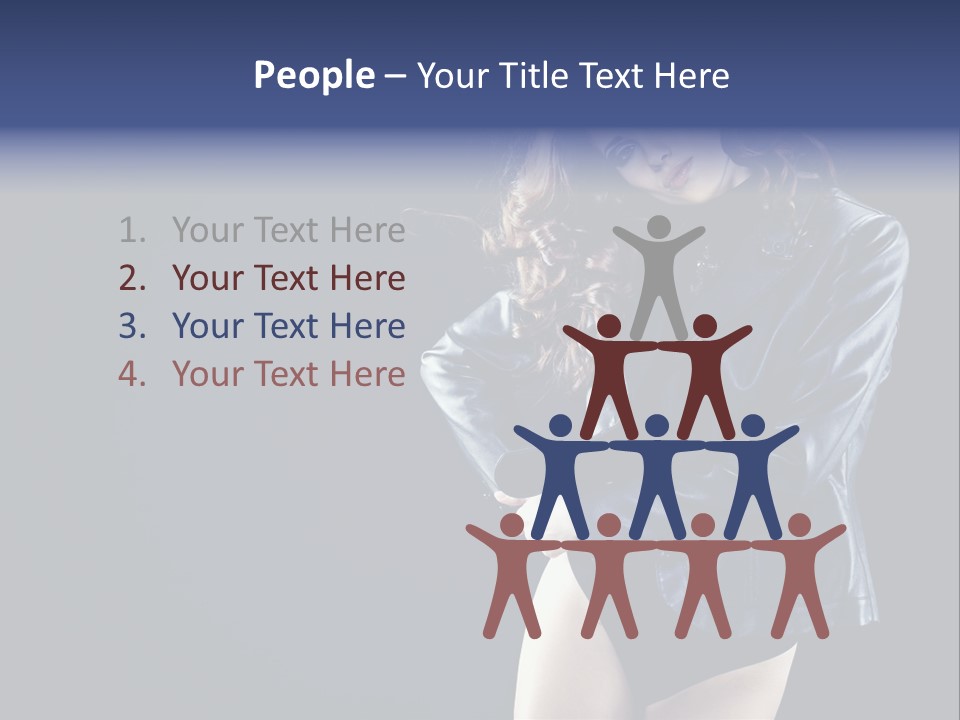 Model Alluring Charm PowerPoint Template