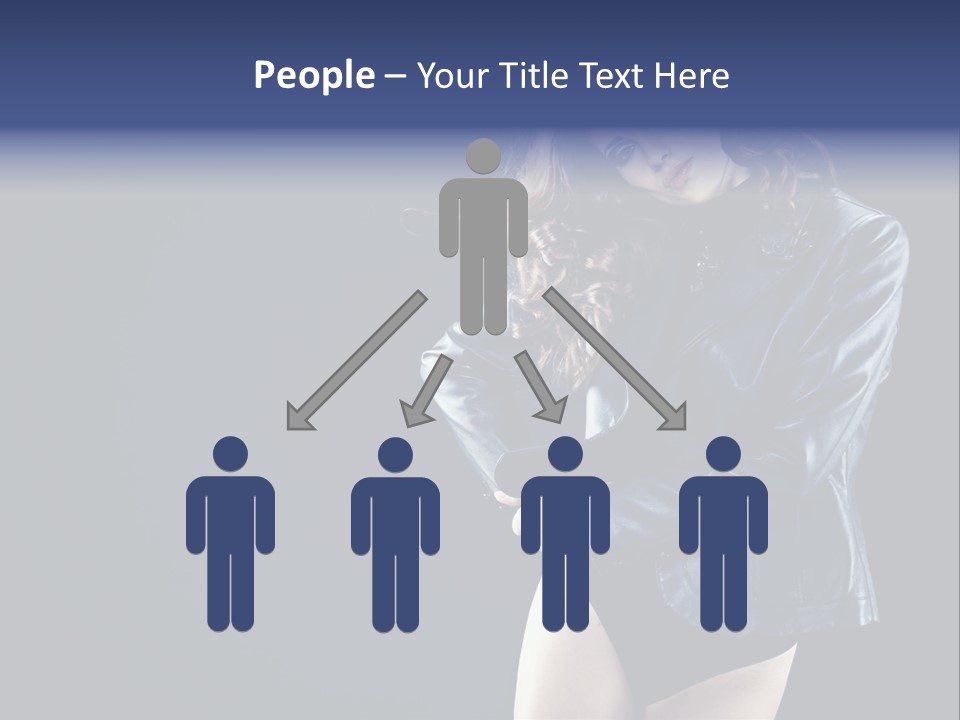 Model Alluring Charm PowerPoint Template