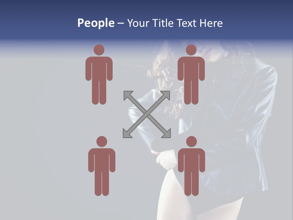 Model Alluring Charm PowerPoint Template