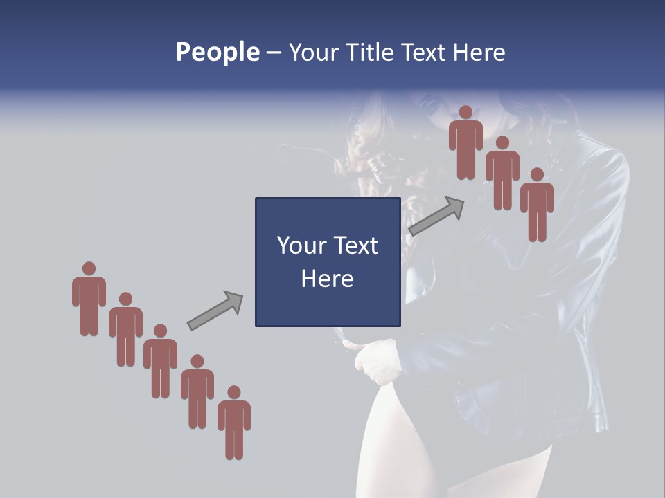 Model Alluring Charm PowerPoint Template