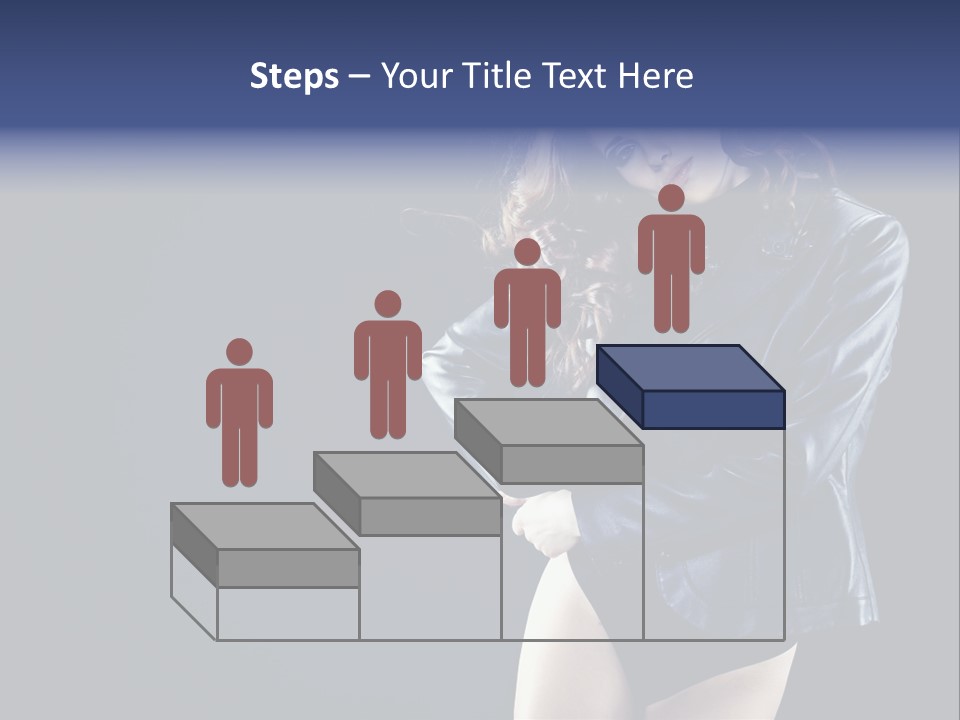 Model Alluring Charm PowerPoint Template