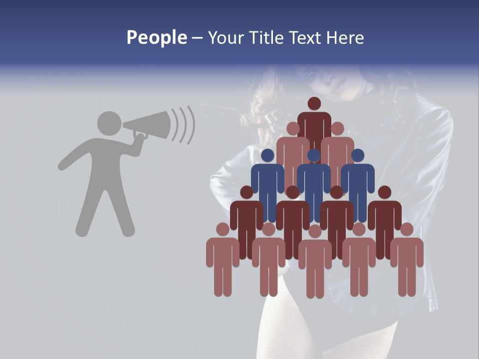 Model Alluring Charm PowerPoint Template