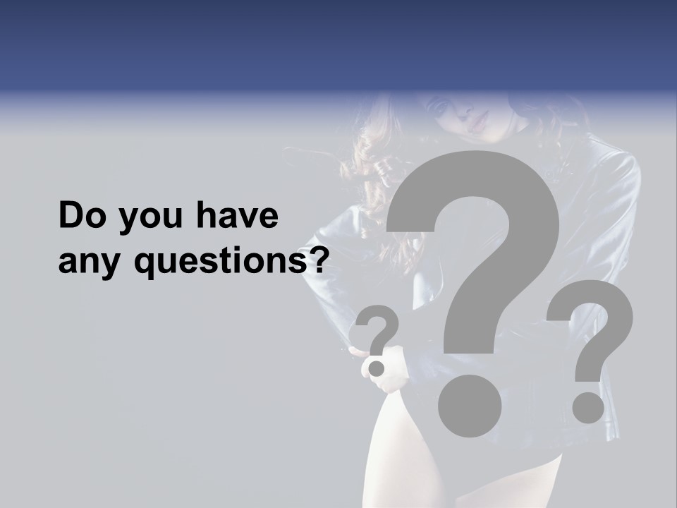 Model Alluring Charm PowerPoint Template