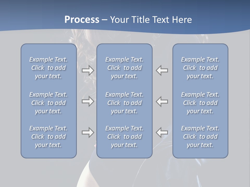 Shoulder Haircut Sensuality PowerPoint Template