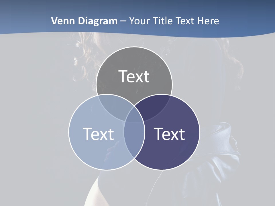 Shoulder Haircut Sensuality PowerPoint Template