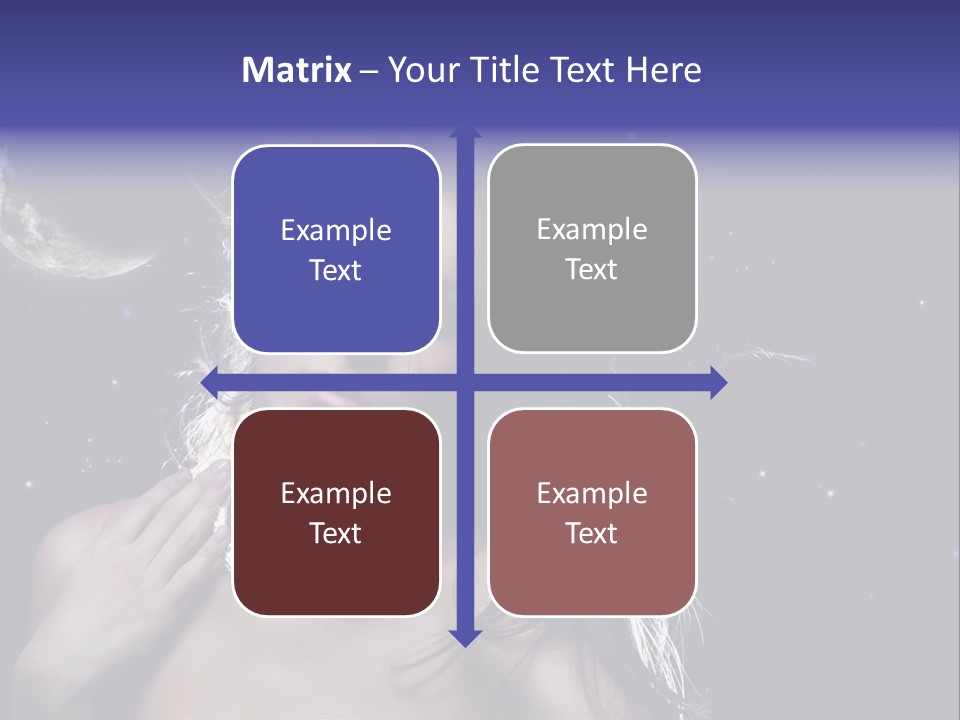Moon Human Head PowerPoint Template
