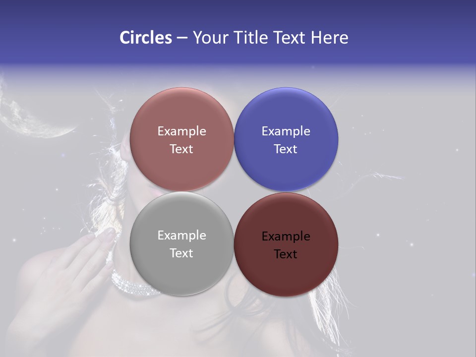 Moon Human Head PowerPoint Template