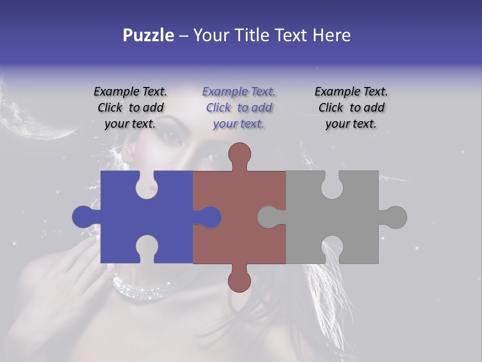 Moon Human Head PowerPoint Template