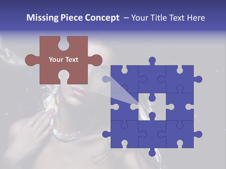 Moon Human Head PowerPoint Template