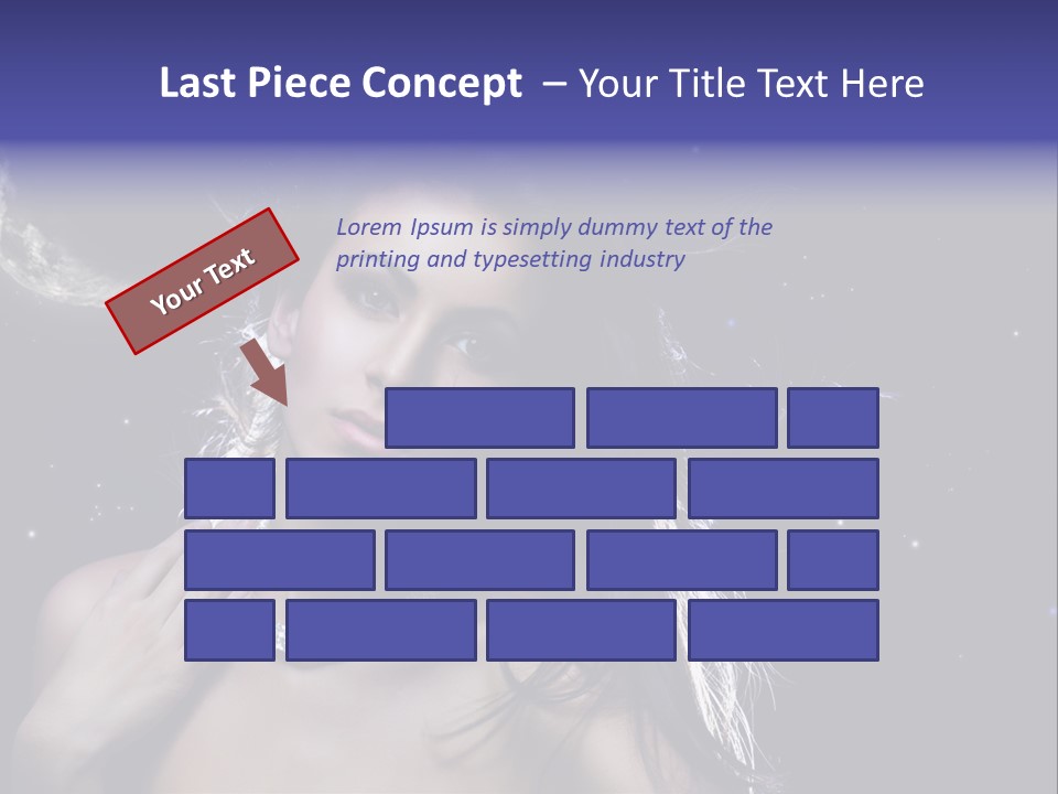 Moon Human Head PowerPoint Template