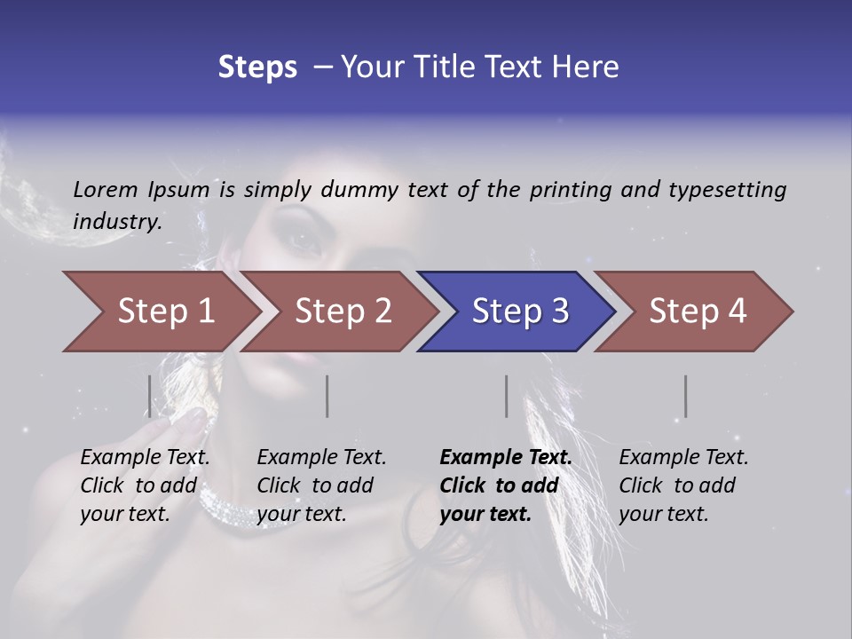 Moon Human Head PowerPoint Template