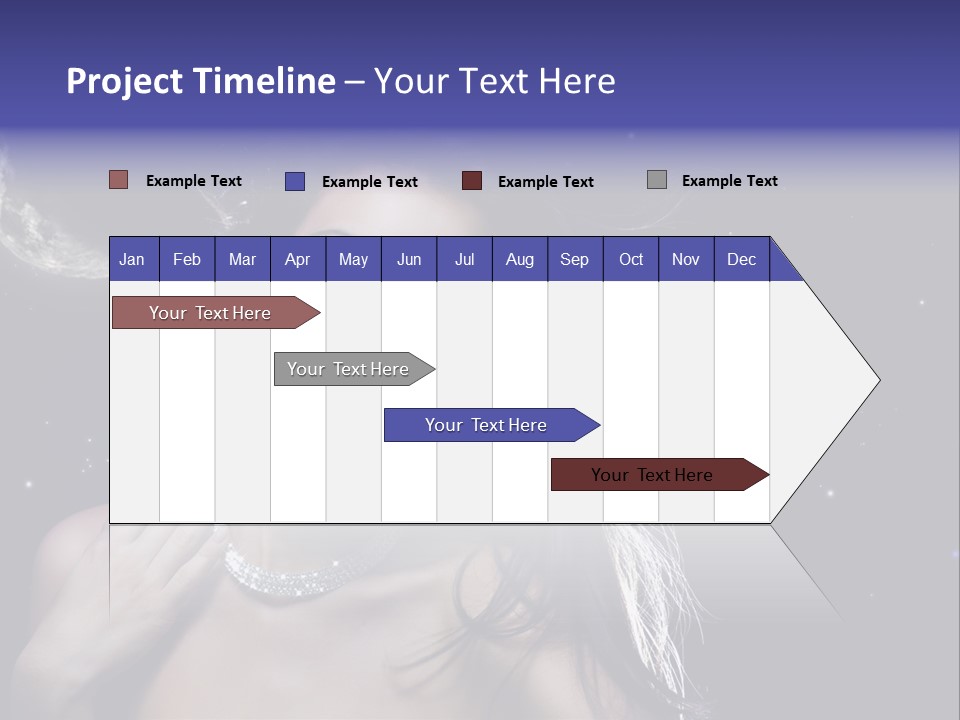Moon Human Head PowerPoint Template