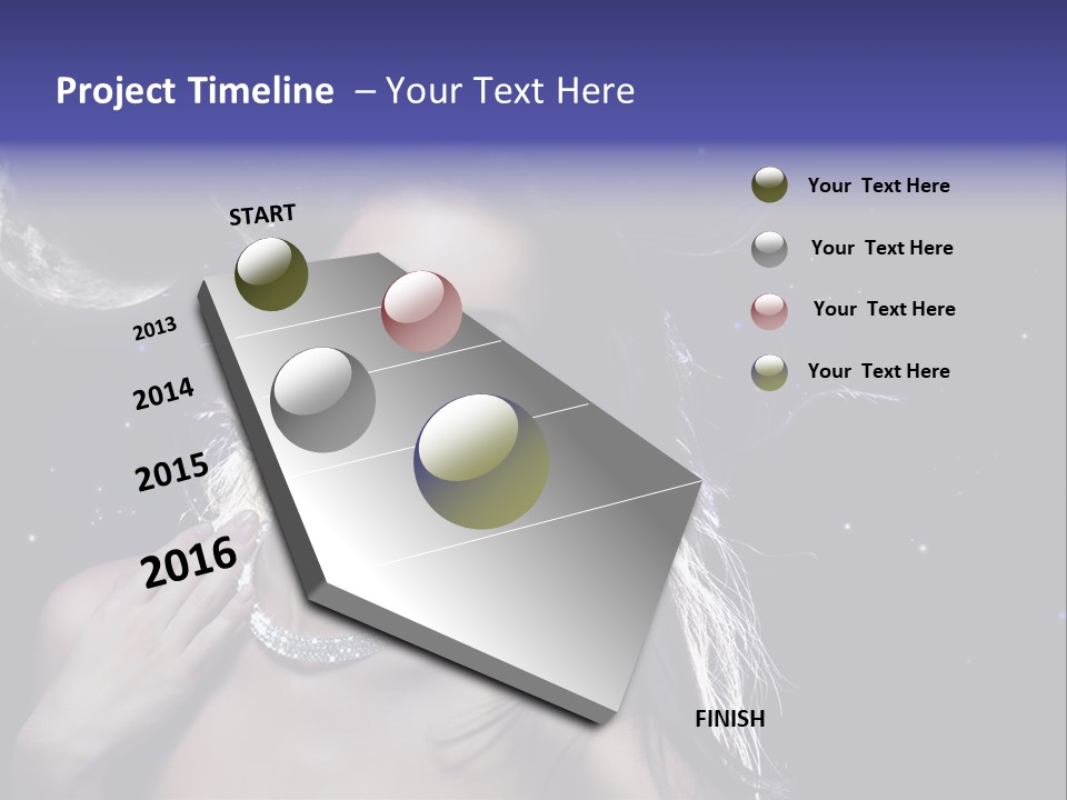 Moon Human Head PowerPoint Template