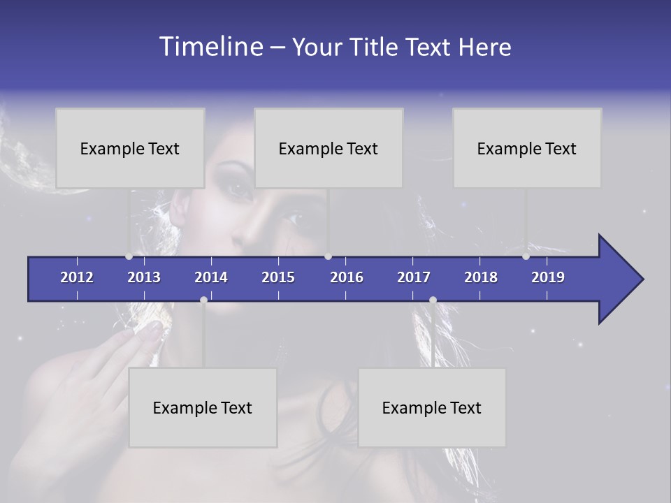 Moon Human Head PowerPoint Template