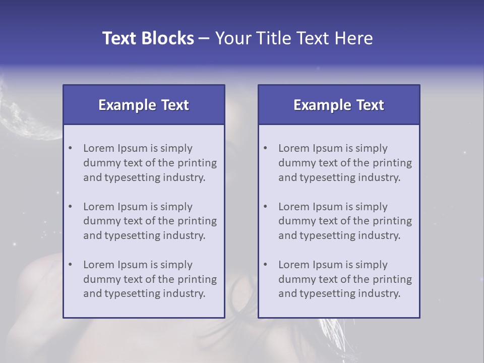 Moon Human Head PowerPoint Template
