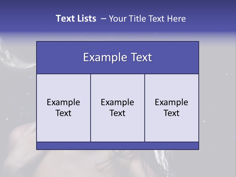Moon Human Head PowerPoint Template