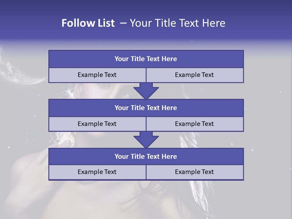 Moon Human Head PowerPoint Template