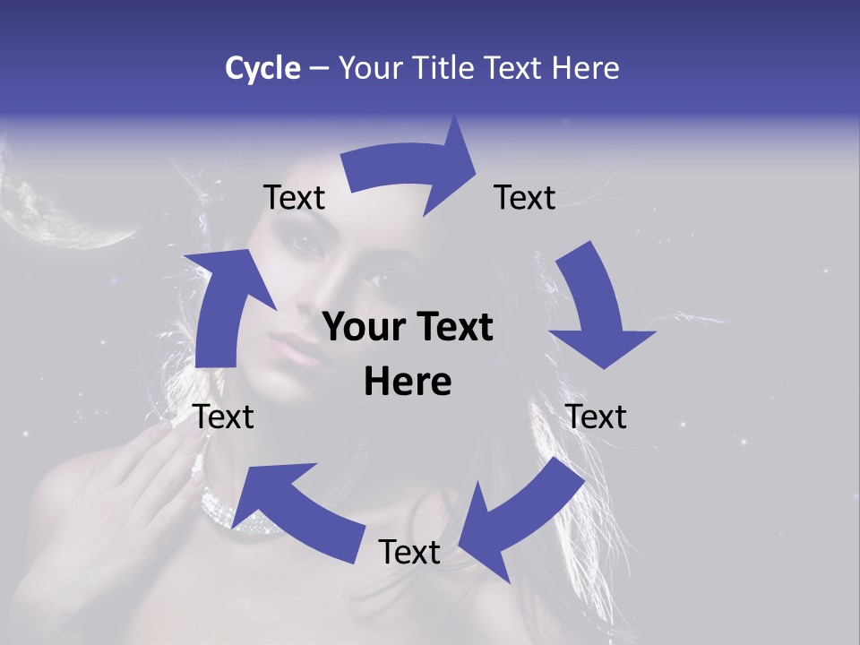 Moon Human Head PowerPoint Template